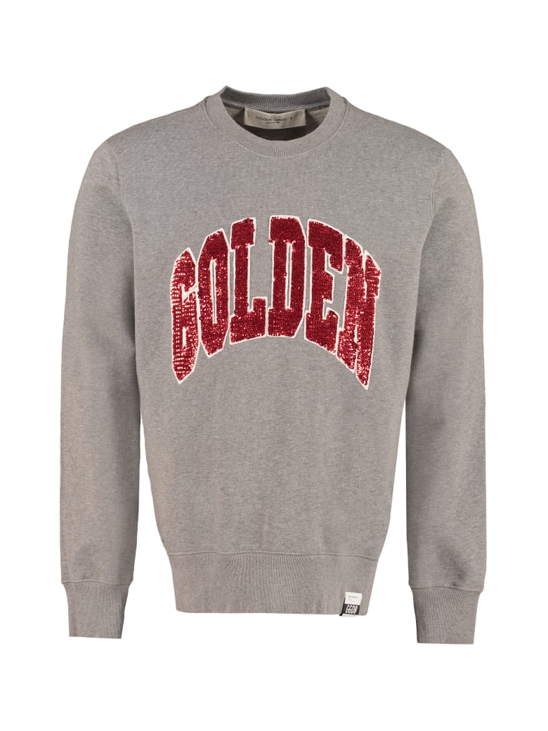 Golden Goose Archibald Cotton Crew-neck Sweatshirt - grey