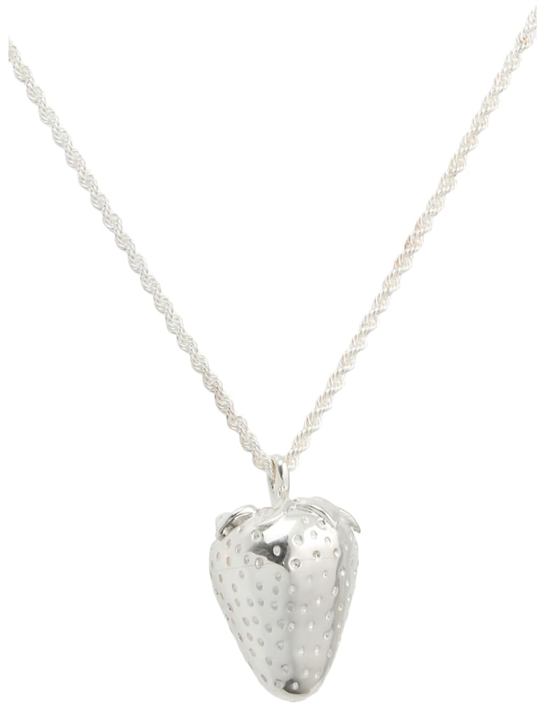 AMBUSH Strawberry Charm Necklace - SILVER
