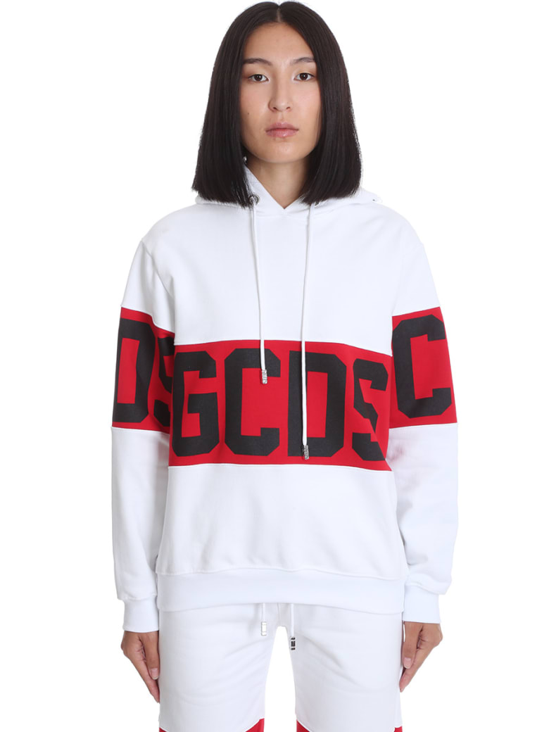 GCDS Sweatshirt In White Cotton - White