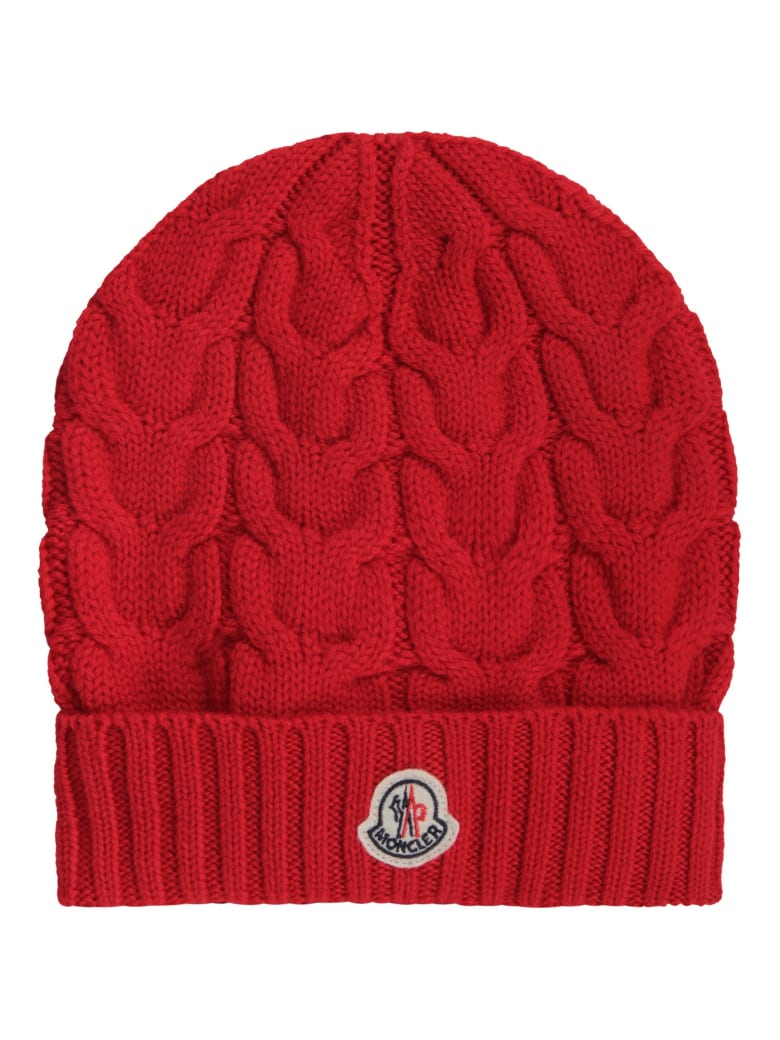 moncler beanie red