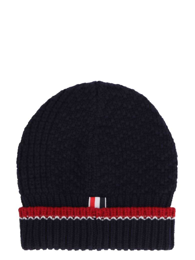 Thom Browne Merino Wool Hat - blue