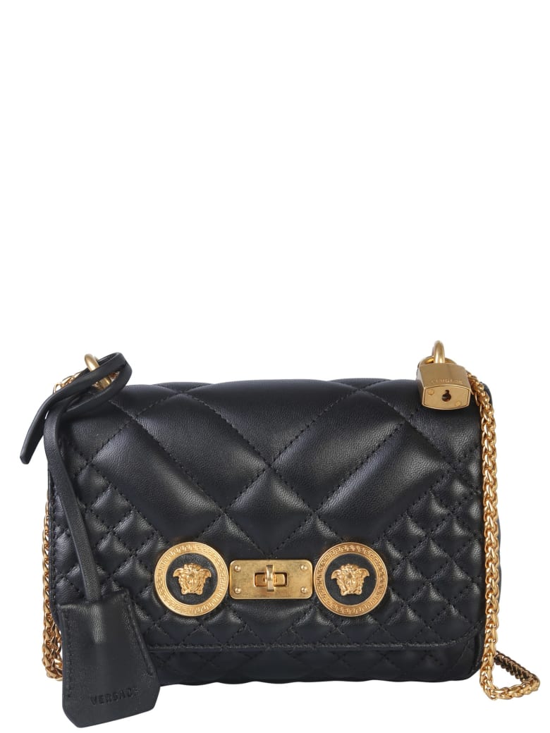 versace small leather shoulder bag