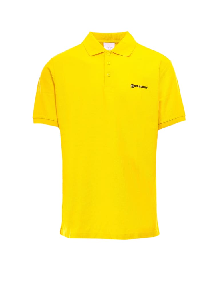 burberry yellow polo shirt