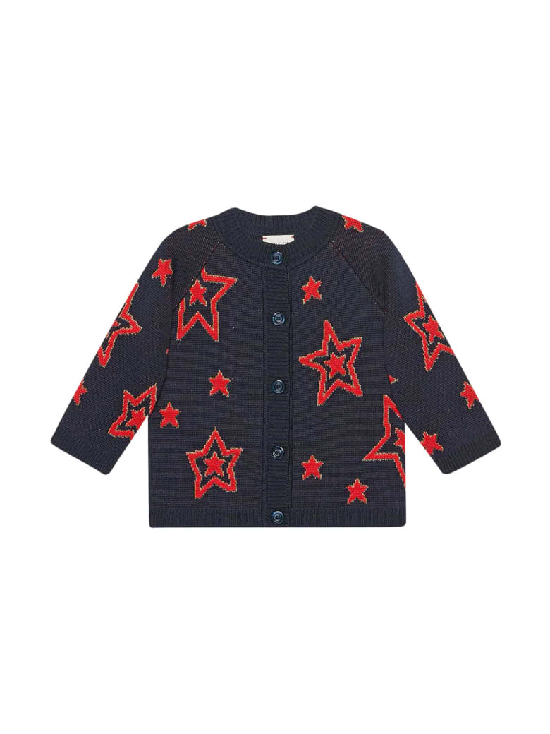 Gucci Blue Cardigan - Rosso