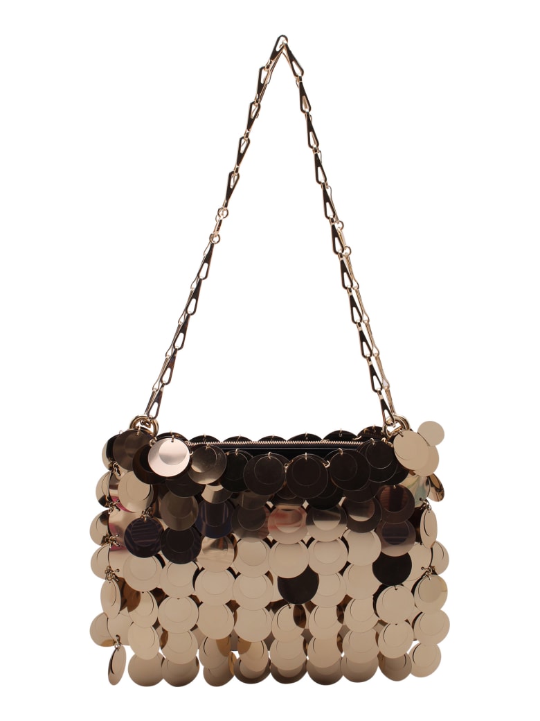 Paco Rabanne '1969' Plastic Shoulder Bags - Light Gold