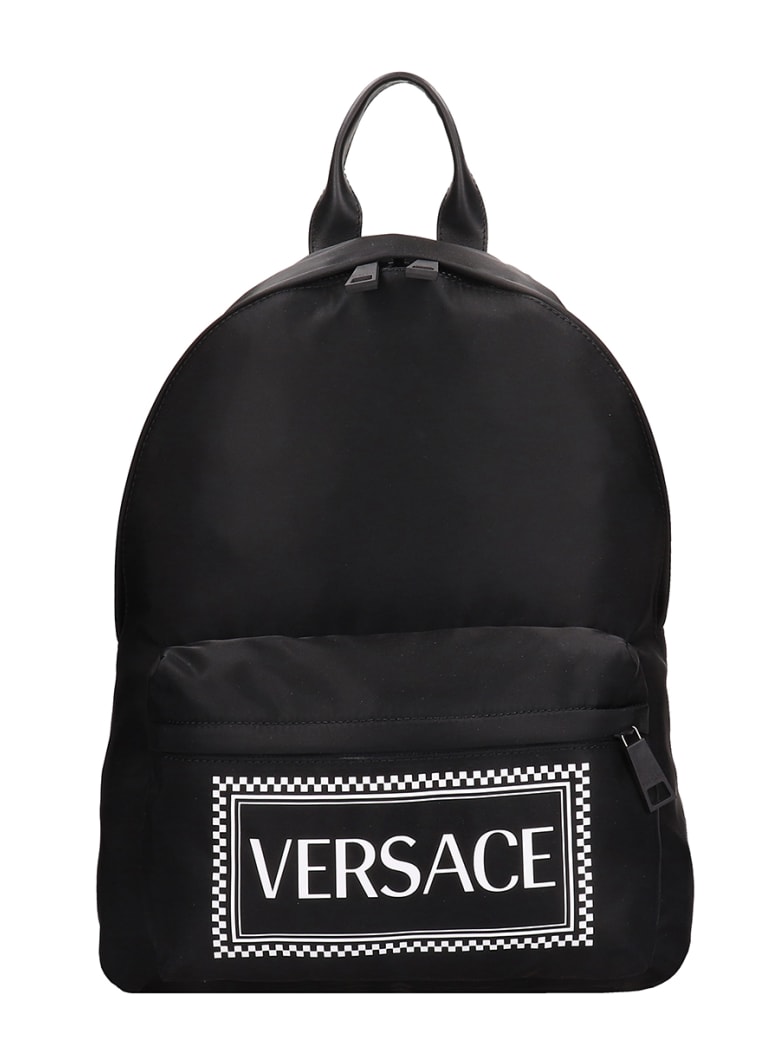 versace black backpack