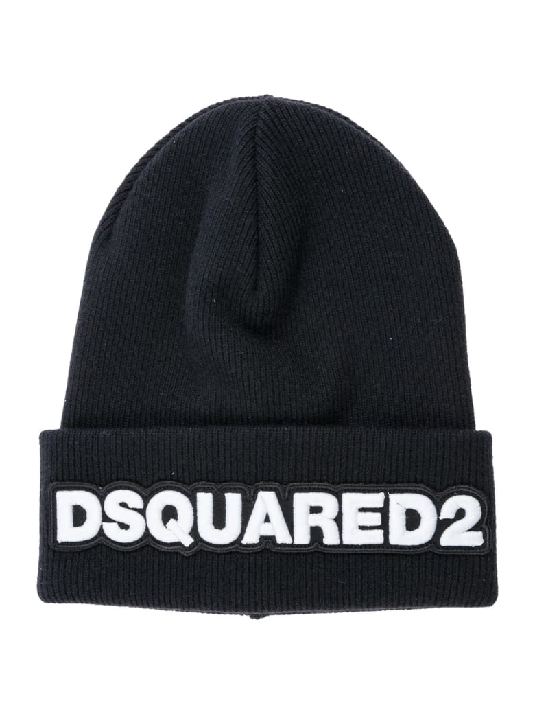 Dsquared2 Dsquared2 Wool Beanie Hat - Nero - 10977962 | italist
