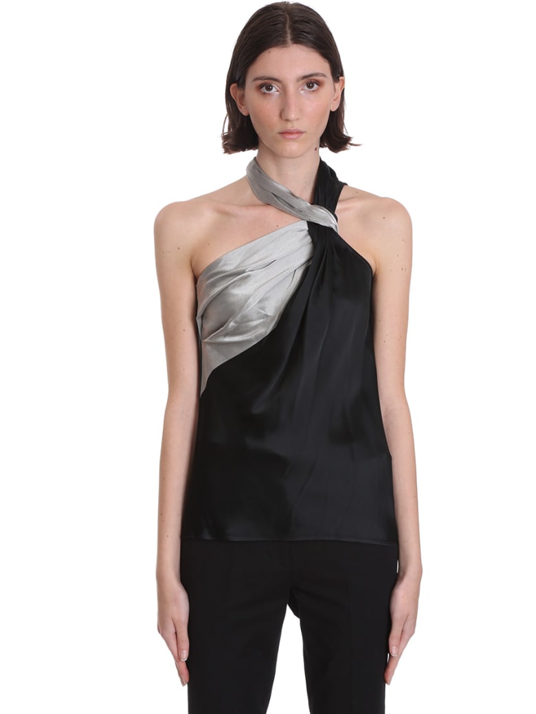 Helmut Lang Topwear In Black Viscose - black