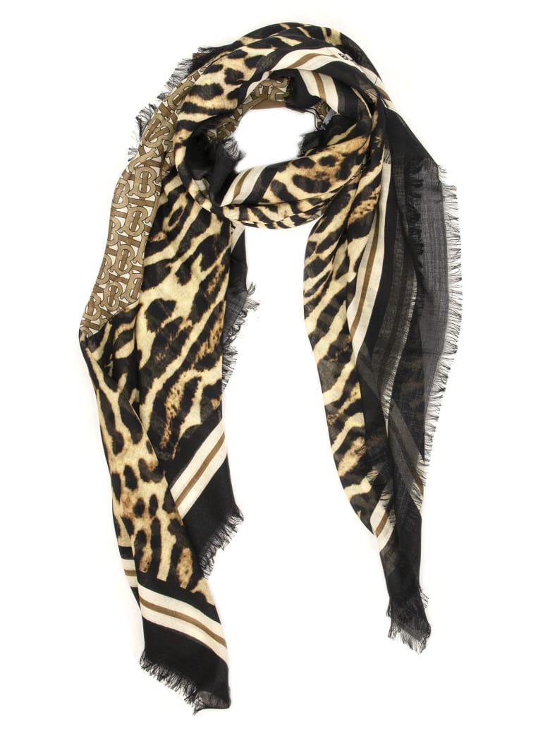 burberry scarf leopard