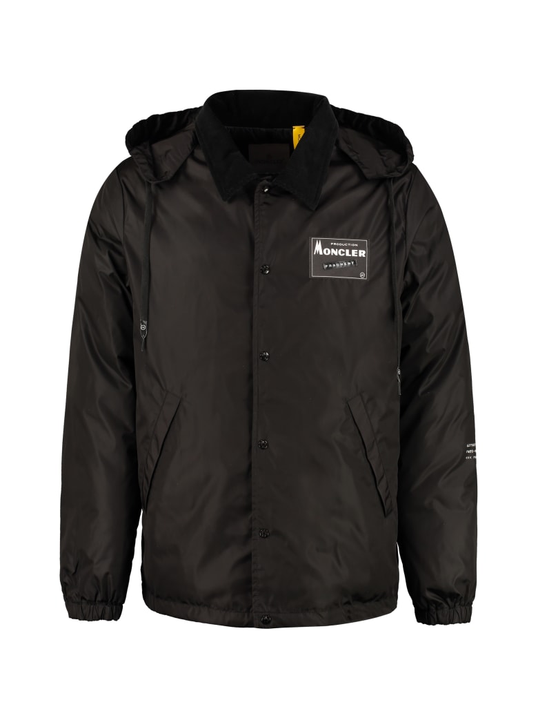 Moncler Kurn Hooded Padded Jacket - black