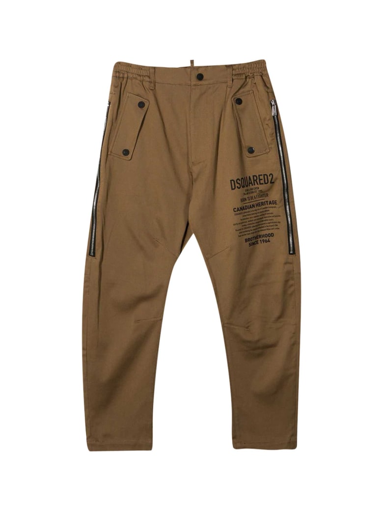 Dsquared2 Camel Trousers - Marrone