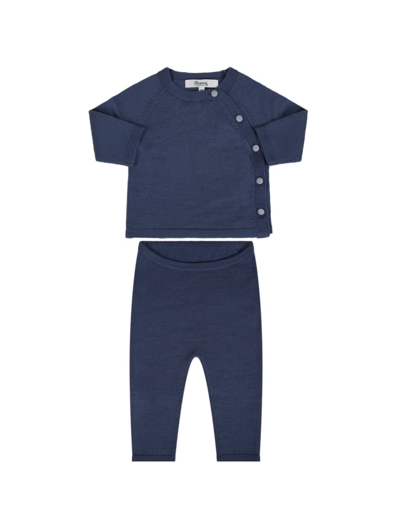 Bonpoint Azure Suit For Babykids - Blu