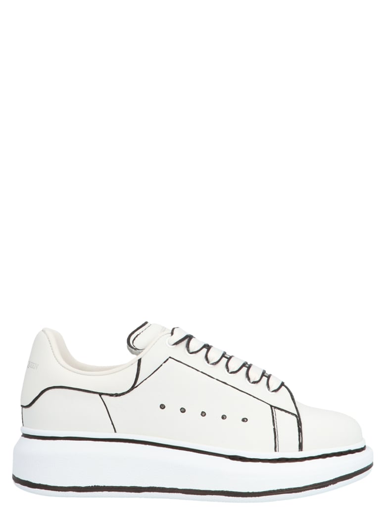 Alexander McQueen 'oversize Sole' Shoes - Bianco/nero