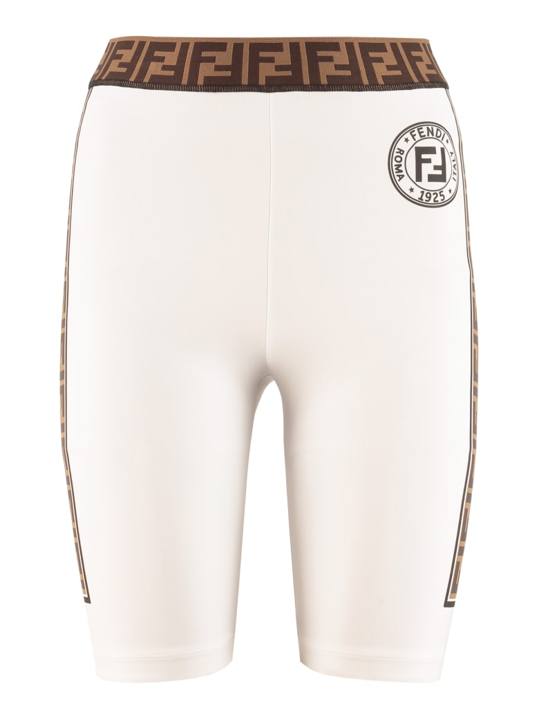 Fendi Techno Fabric Shorts - White