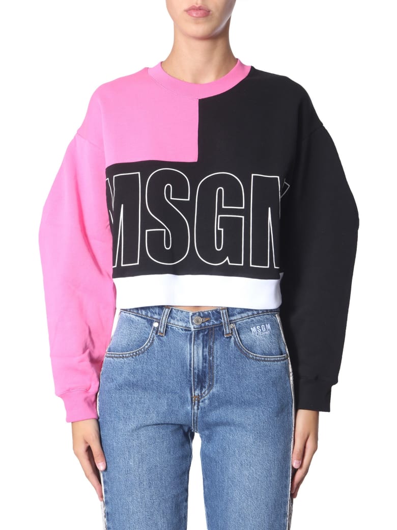 msgm cropped sweatshirt