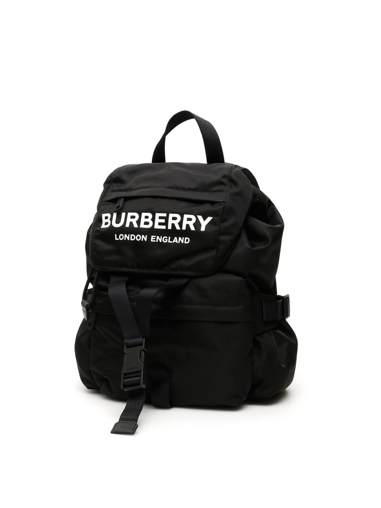 black burberry backpack