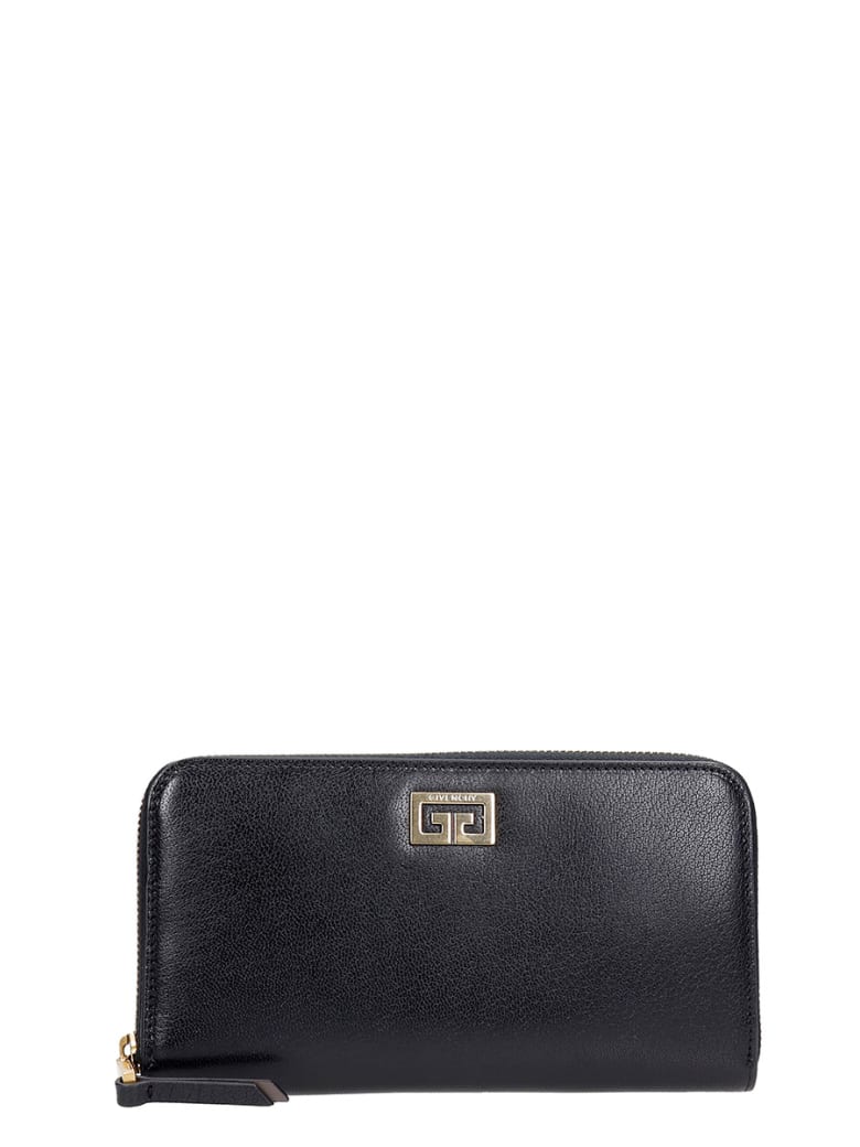 Givenchy Gv3 Zip Wallet Wallet In Black Leather - black