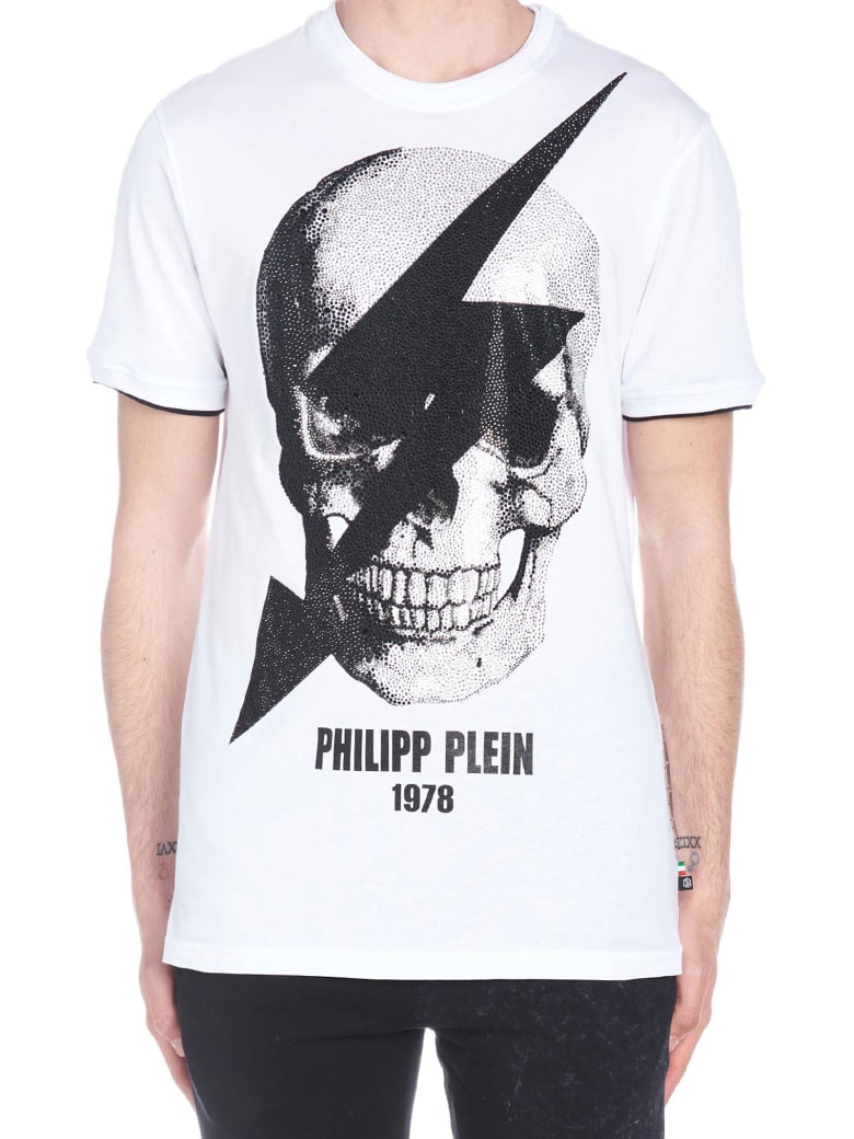 philipp plein skull t shirt white