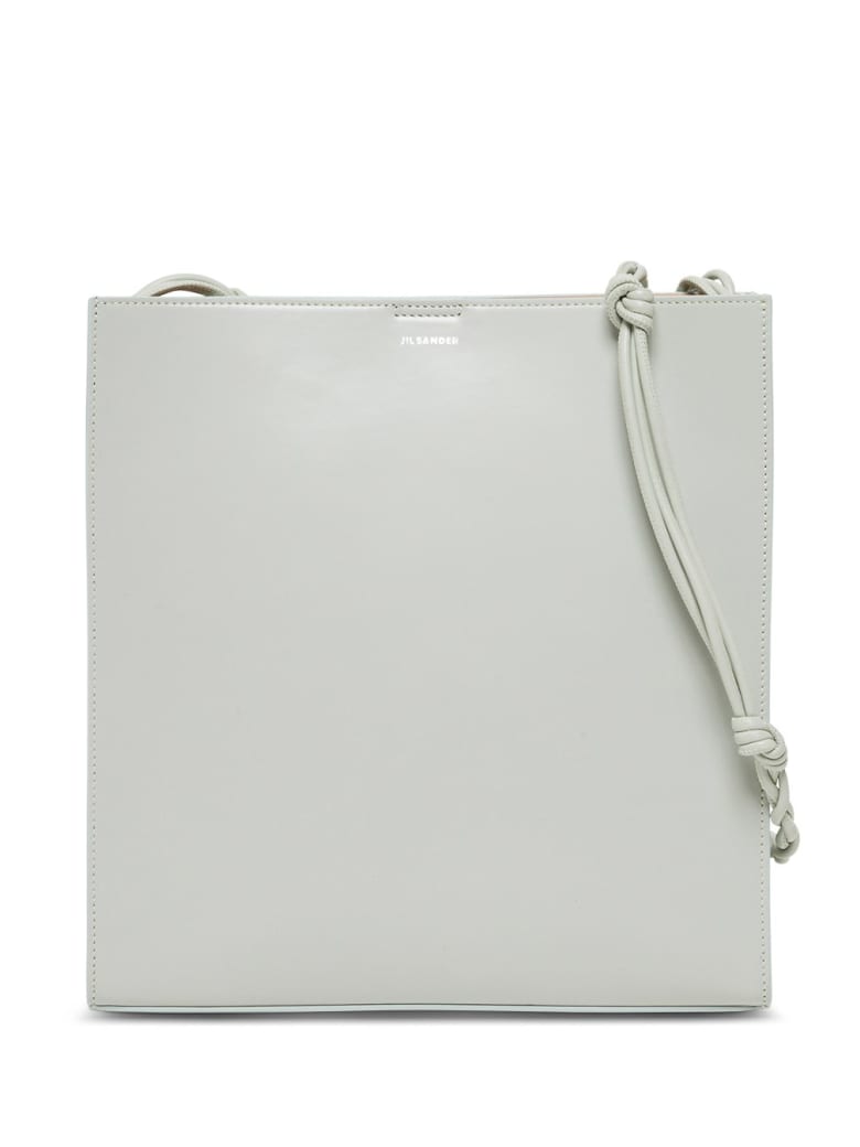 Jil Sander Tangle Crossbody Bag In Sage Colored Leather - Green