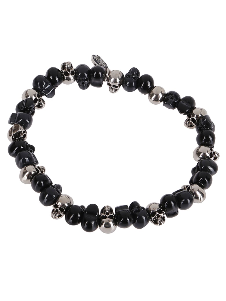 Alexander McQueen Black Brass Bracelet - 0446+ANTHRACITE/BLK
