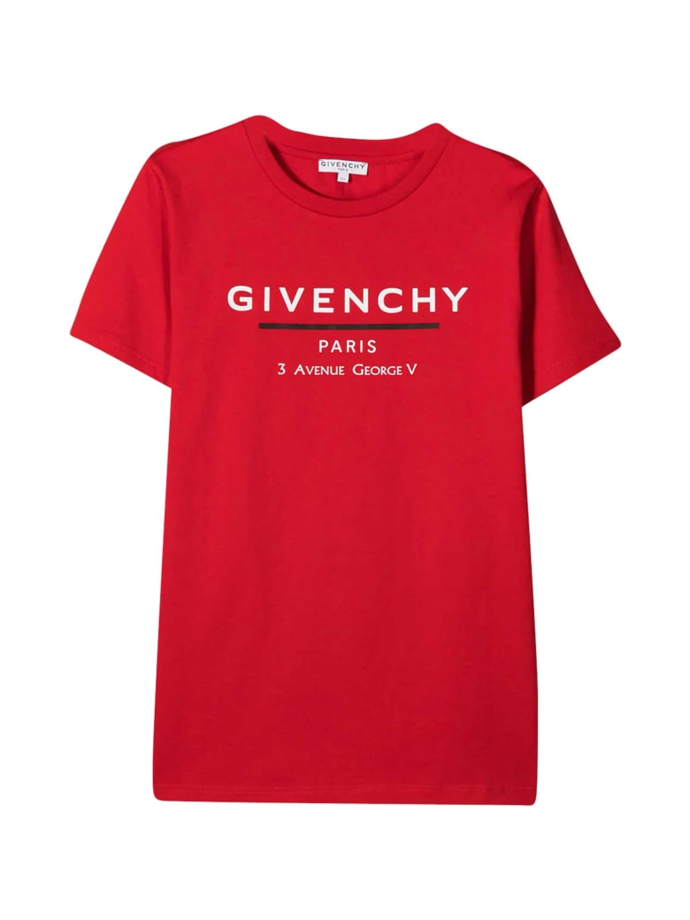 Givenchy Red T-shirt Teen Givenchy - Rosso