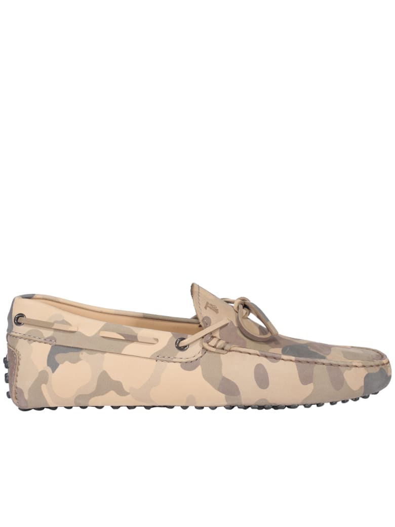 Tod's Gommino Loafers - GREEN/NEUTRALS