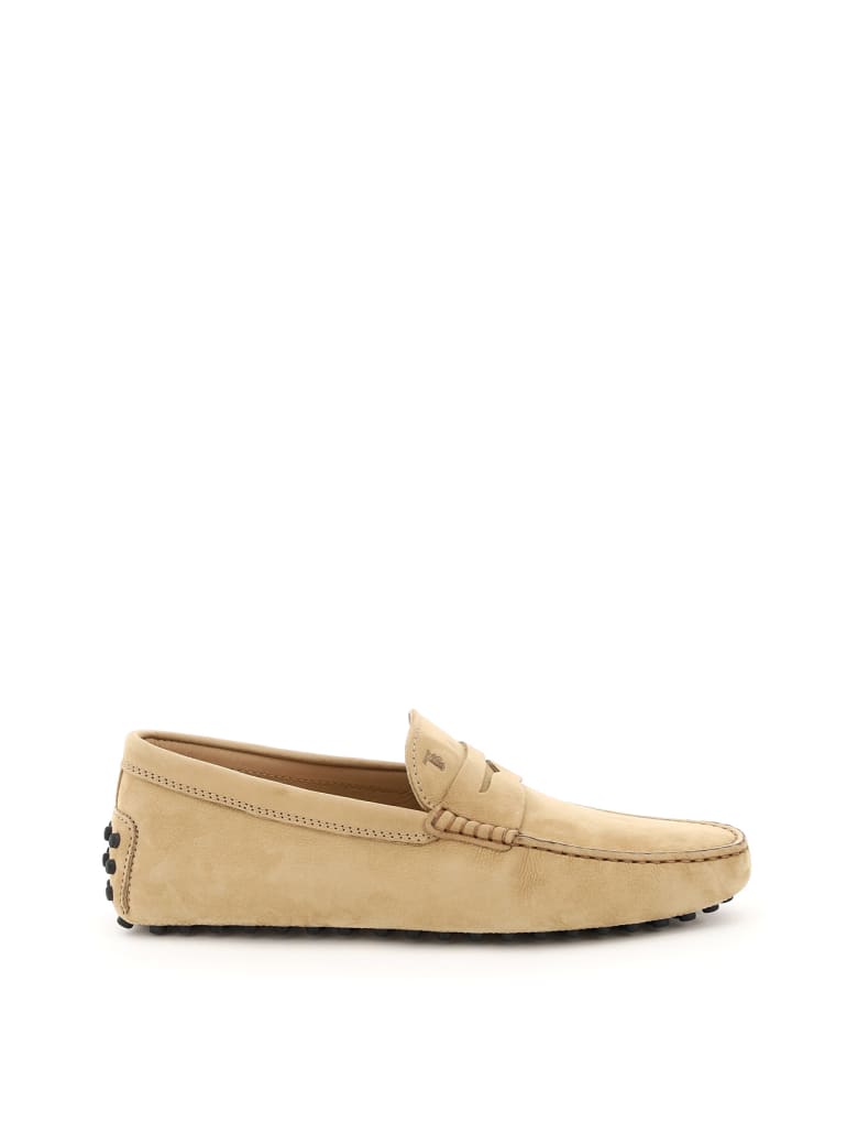 Tod's Nuovo Gommino Driver Loafers - BISCOTTO MEDIO (Beige)