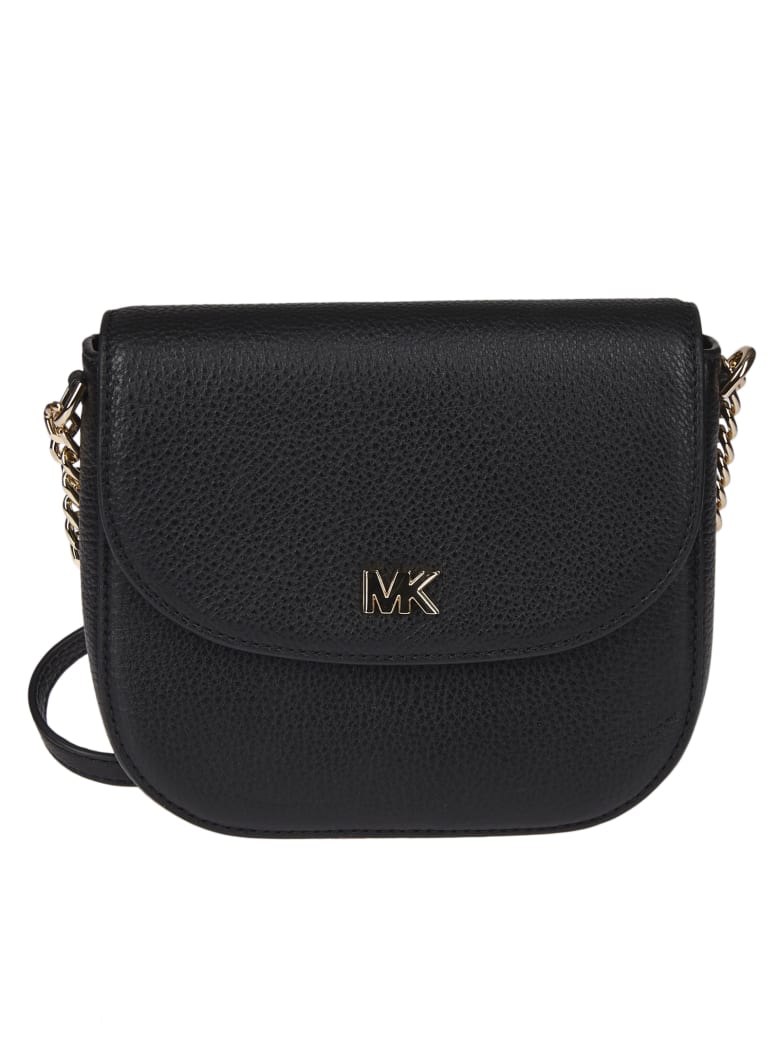 michael kors black dome crossbody