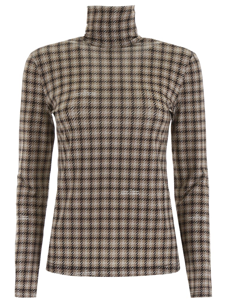 Rokh Houndstooth Turtleneck - MULTI (Grey)