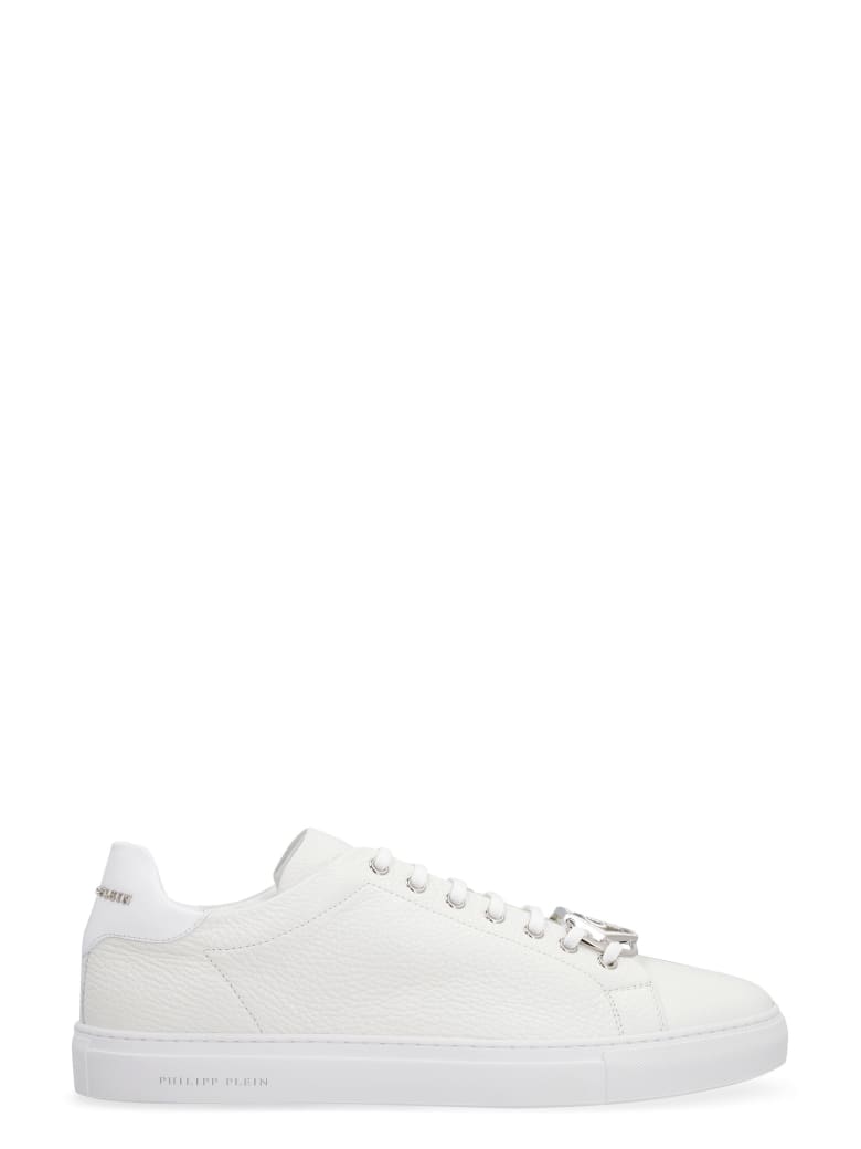Philipp Plein Leather Low-top Sneakers - White
