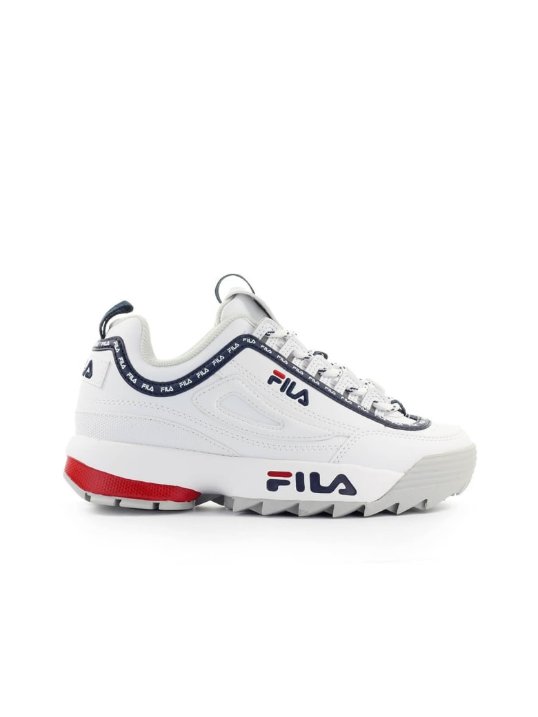 fila disruptor low wmn white