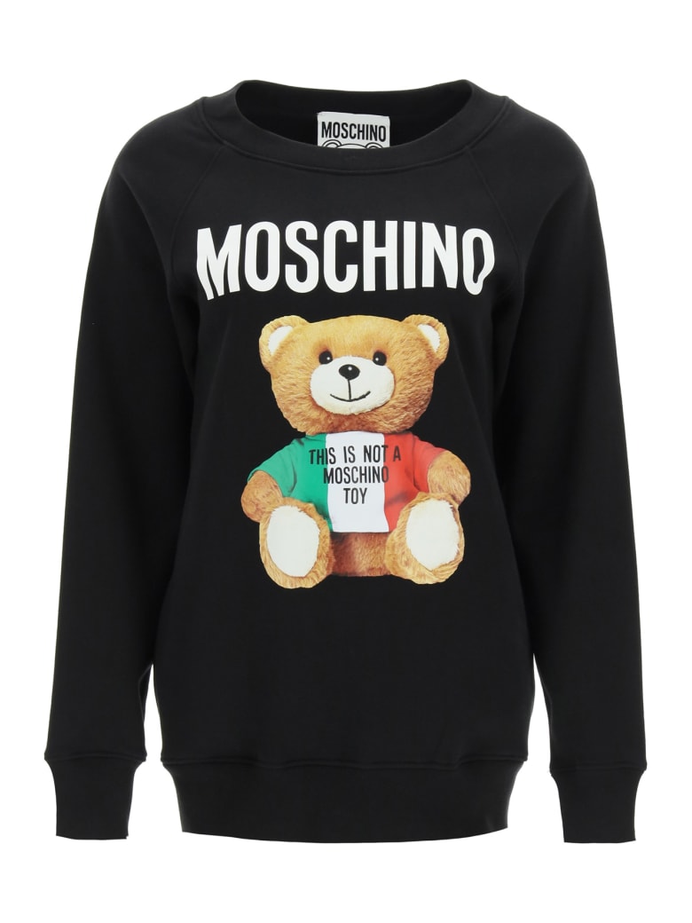 black moschino sweatshirt