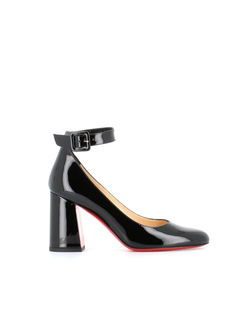 christian louboutin thick heel