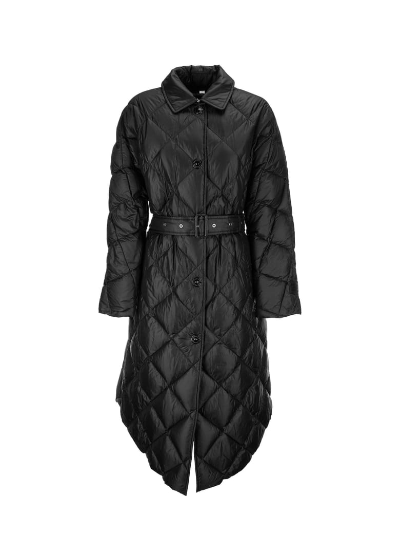 Burberry Mablethorpe - Diamond Quilted Coat In Nylon Canvas - Black