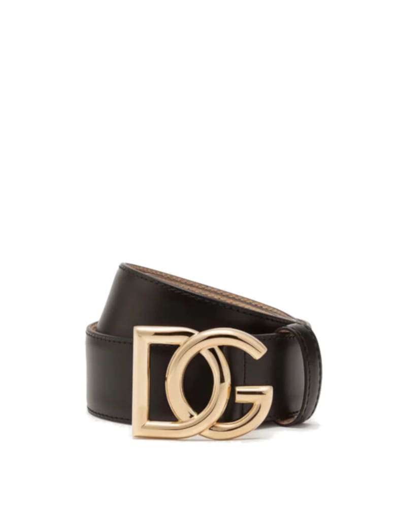 Dolce & Gabbana Millenials Logo Belt - Nero