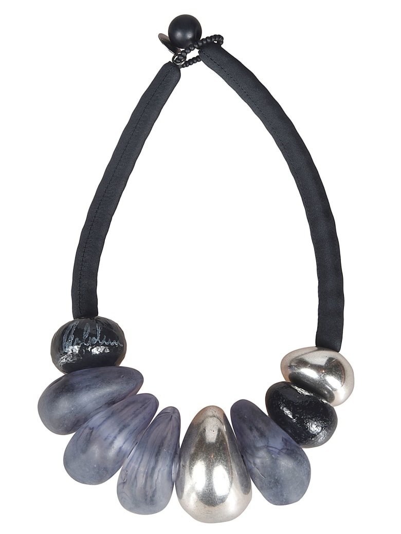 Maria Calderara Assorted Design Necklace - Black/Silver
