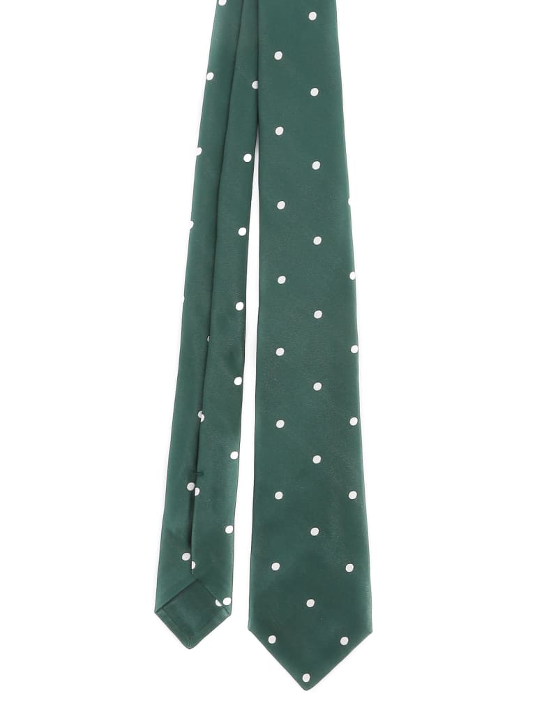 Kiton Cravatta - Pois Verde