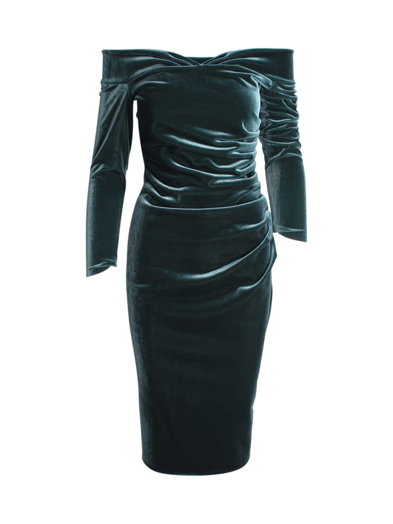 La Petit Robe Di Chiara Boni Le Petite Robe By Chiara Boni 'suzie' Polyester Dress - Forest