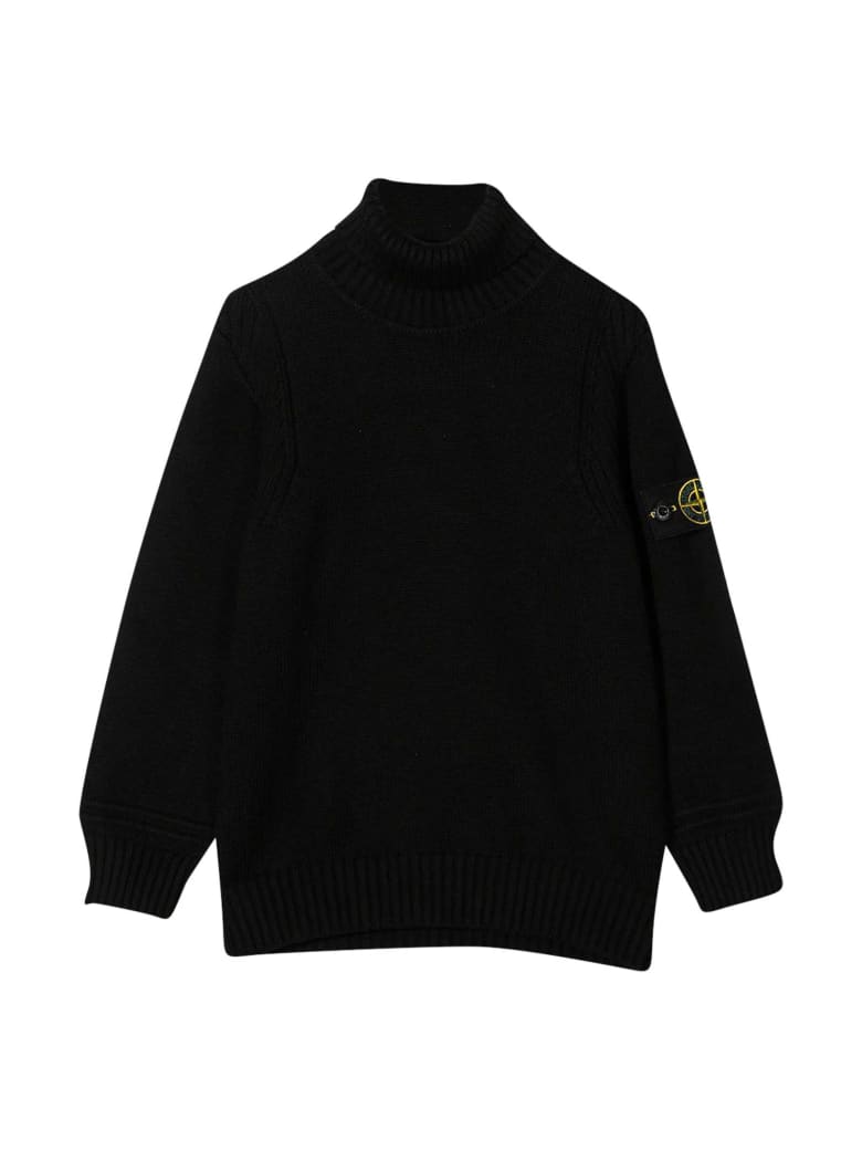 Stone Island Junior Black Sweater - Nero