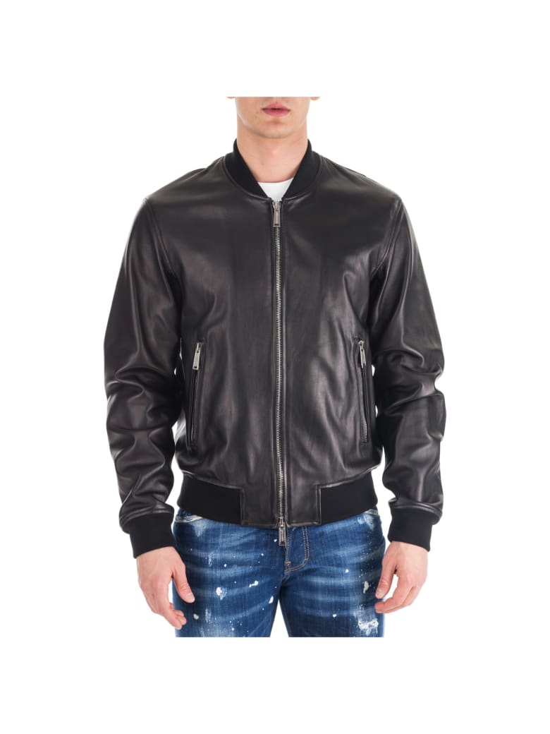 dsquared2 leather jacket sale