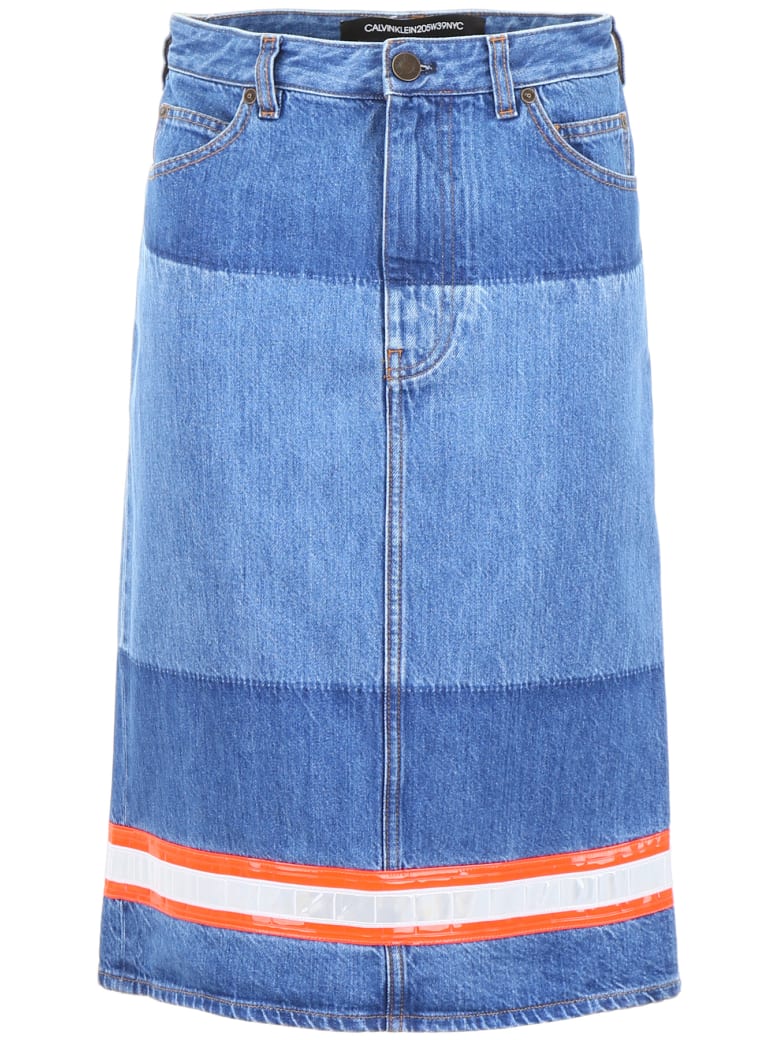 calvin klein denim skirt