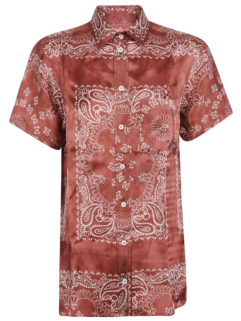 Golden Goose Clarissa Pajama Shirt - Orient Red