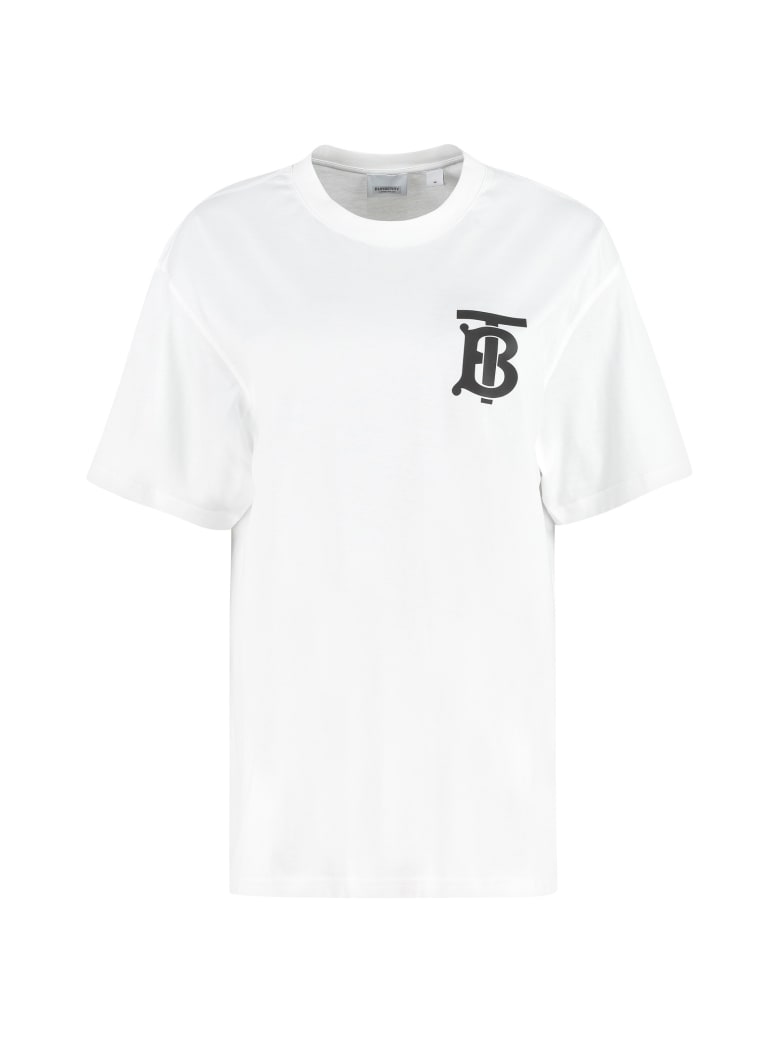 Burberry Oversize Cotton T-shirt - White