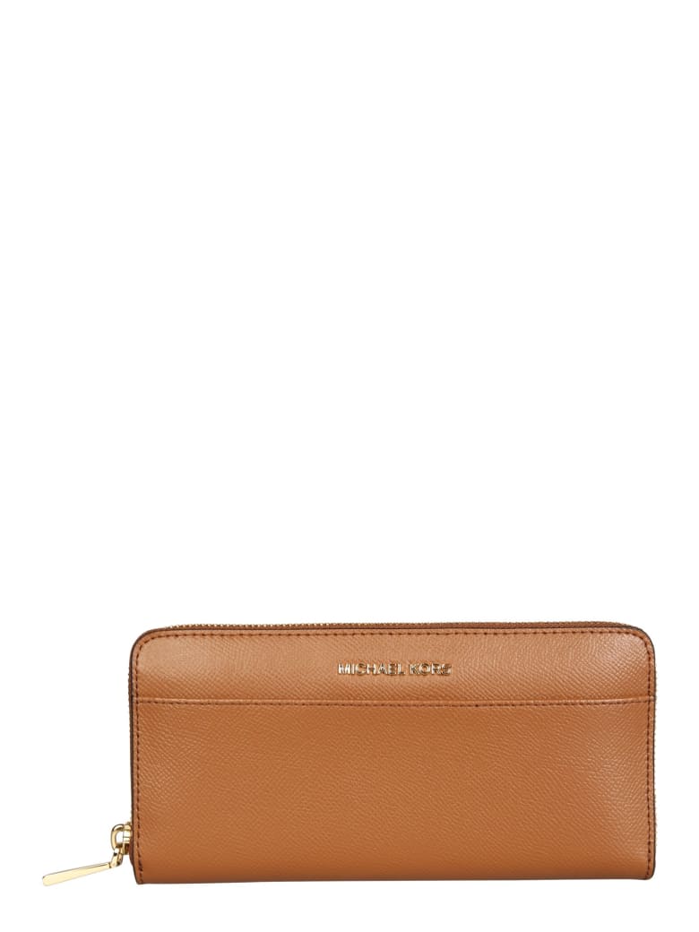 Michael Kors Continental Jet Set Wallet - Marrone