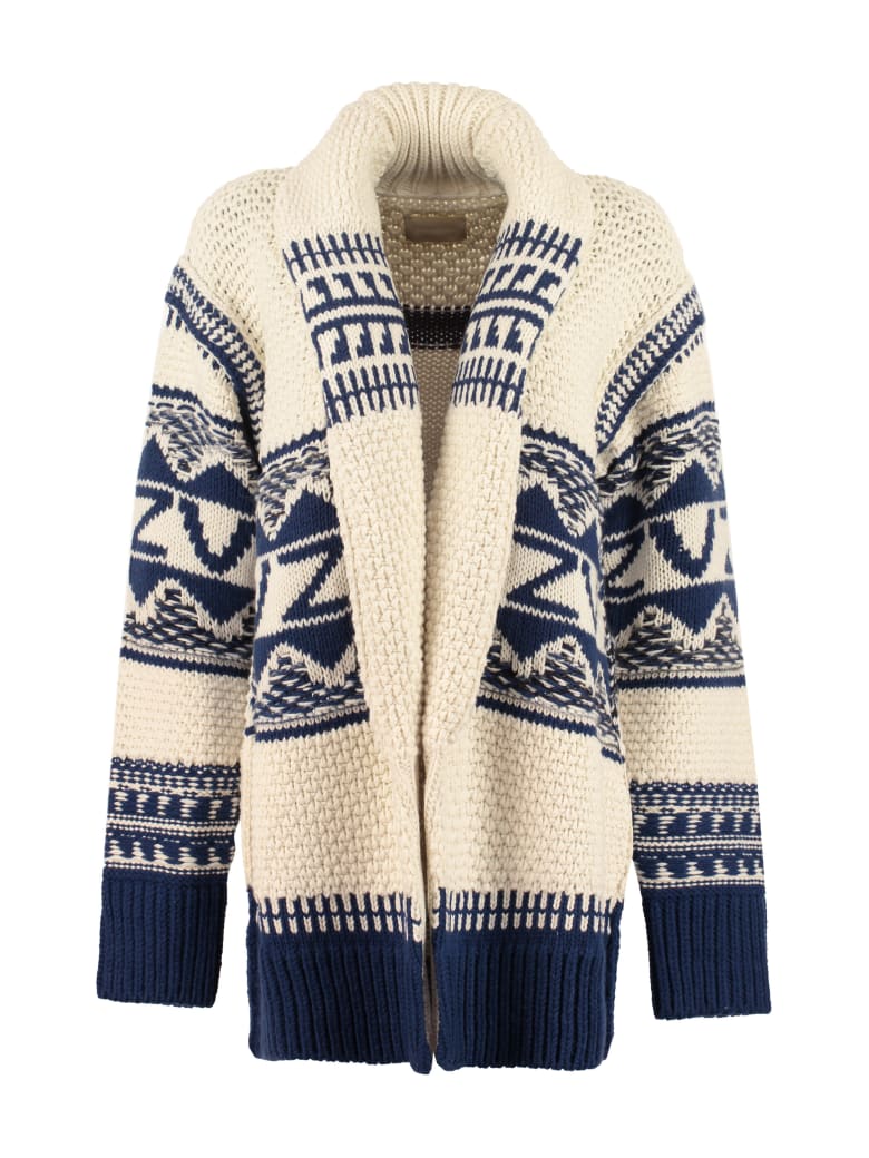 Zadig & Voltaire Emma Wool Blend Tricot Knit Cardigan - Multicolor