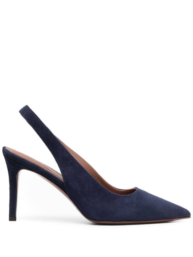 L'Autre Chose Blue Suede Leather Pumps - Blu