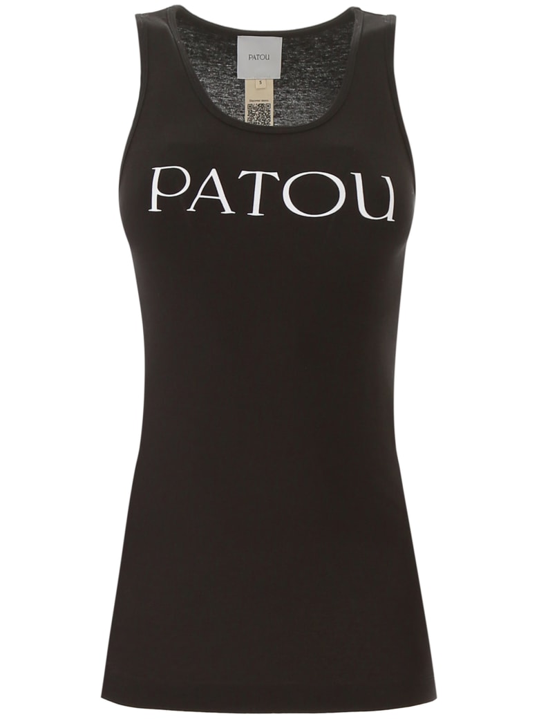 Patou Tank Top With Logo Print - BLACK (Black)