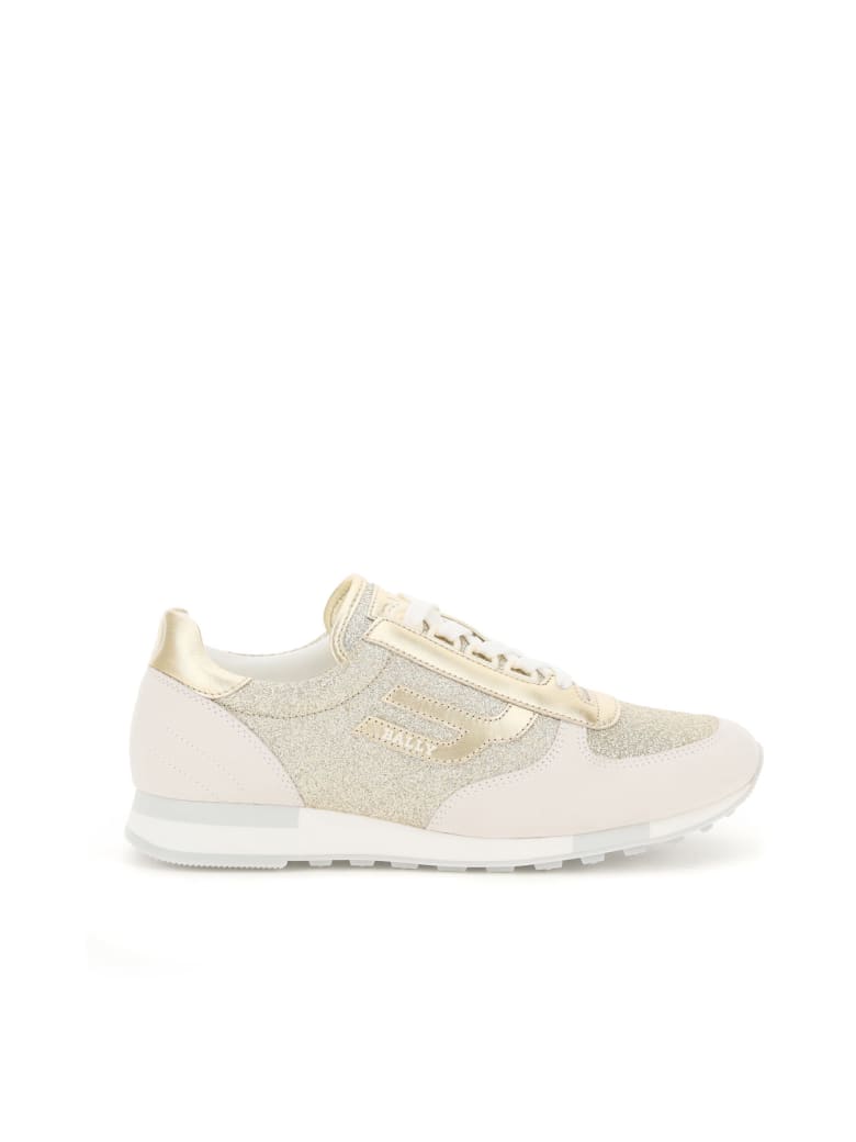 Bally Gavinia Glitter Sneakers - 0478 PLATINO (Gold)