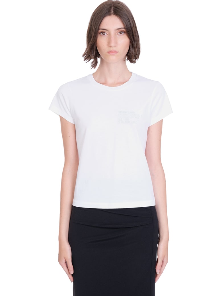 Helmut Lang T-shirt In White Cotton - white