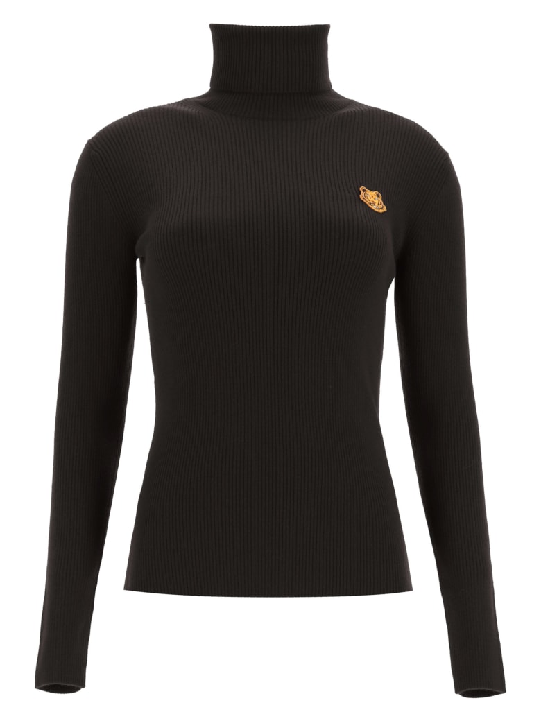 Kenzo Turtleneck Sweater With Tigher Patch